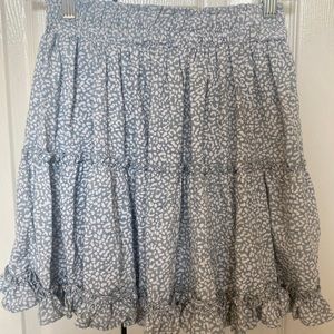 Blue Cheetah print Skirt